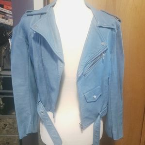 Zara crop moto jacket